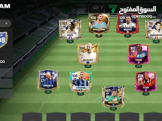حساب فيفا موبايل 108 للبيع