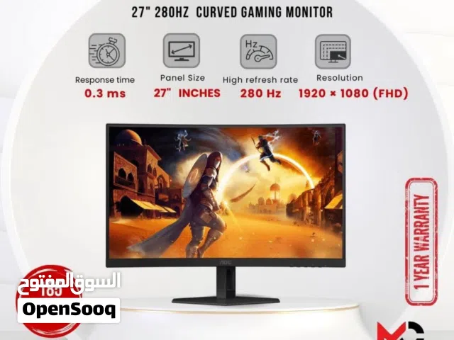 شاشة اي او سي Monitor Aoc 27inch 280Hz بافضل الاسعار