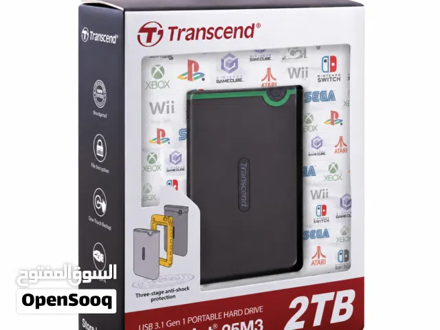 HDD 2TB TRANSCEND - هارد الكمبيوتر يحتوي على كامل الالعاب الاميليشن