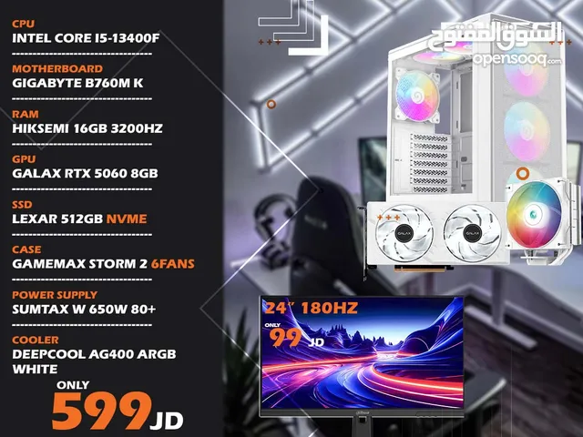 تجميعة كمبيوتر اي 5 جيل 13 - Gaming Pc i5 مكفولة والتسليم فوري