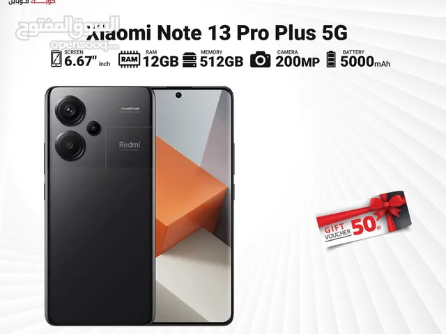 XIAOMI REDMI NOTE 13 PRO PLUS 5G ( 512GB ) / 12 RAM NEW /// ريدمي نوت 13 برو بلس ذاكره 512 الرام 12