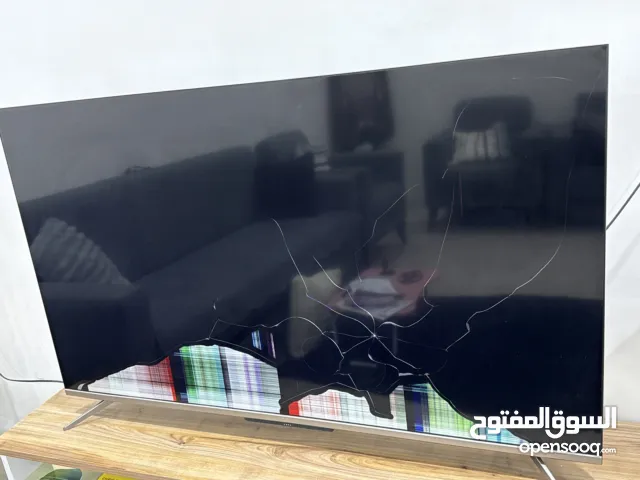 شاشة نوع TCL حجم 55 مكسورة موديل p715