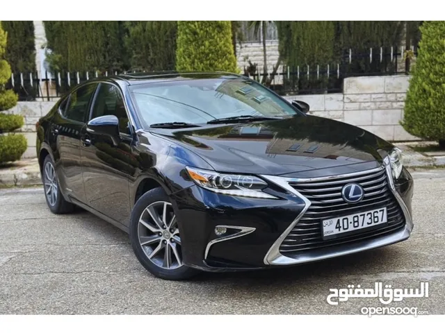 Black Lexus ES 2016 لكزس أسود هايبرد جلد أسود