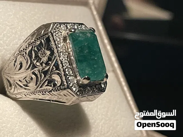 Natural Emerald&White Diamonds