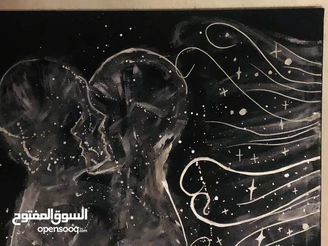لوحة الروح الثنائية 60x80 مع امكانية التوصيل للمدن الاخرى رسوم الشحن على العميل