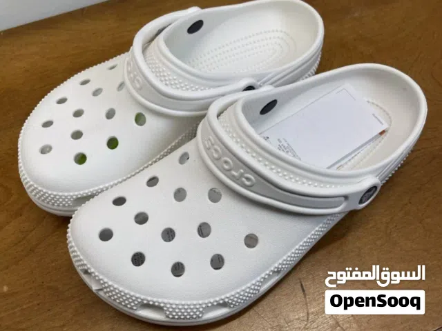Classic white crocs