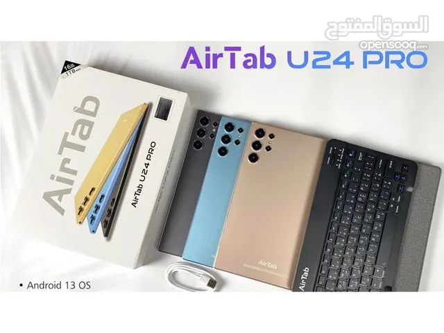 Air tap U 24 pro مستعمل اخو الجديد سعة التخزين واحد تيرابايت الرام 16 سماعات استريو حجم الشاشة 10.1