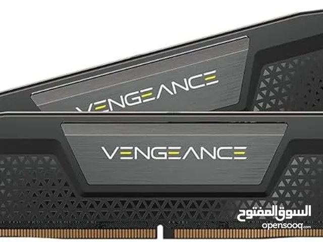 كورسير ذاكرة رام DDR5 64GB (2×32GB) 5200MHz CL40 انتل اكس ام بي اي كيو من فينجانس - اسود (CMK64GX5M2
