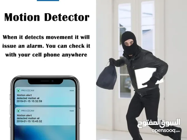 Caméra Hidden Wi-Fi 1080P avec Détection de Mouvement et Vision Nocturne – كاميرا خفية واي فاي على ش