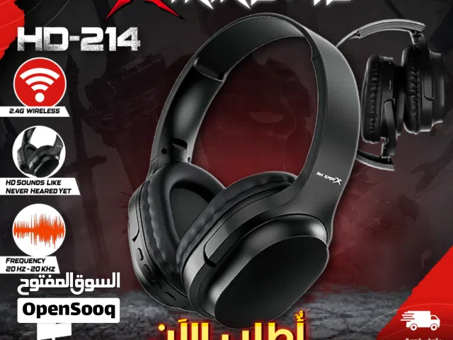 سماعات جيمنغ اصلية صوت ستيريو عالي الجودة  XTRIKE ME HD-214 BK  Wireless Bluetooth headset