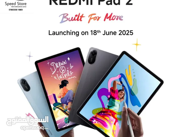 جديد نسخة 2025 تابلت شاومي Redmi Pad 2 wifi & 4G متوفر لدى سبيد ستور .