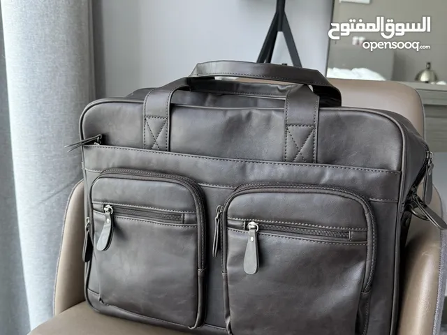 Elegant Brown Leather Briefcase - Stylish & Functional for Professionals
