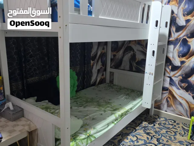 White Wooden Bunk Bed  Double Deck Bed  Strong & Modern Design