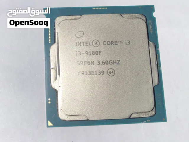 معالج i3-9100F استخدام خفيف والمعالج خالي من العيوب.     معالج انتل.       نضيف.           استخدام.