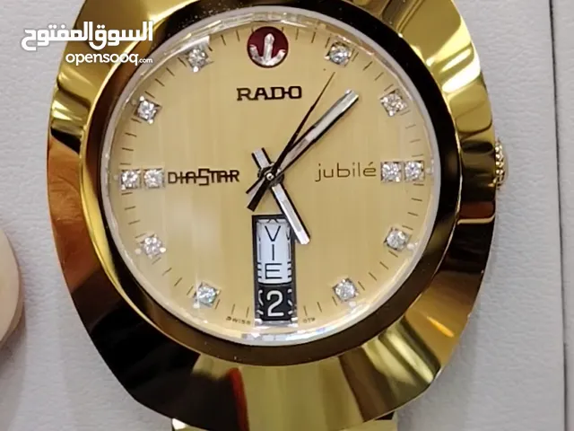 Brand New Rado Ceramic Watch – Golden Dial with Diamonds  With Box