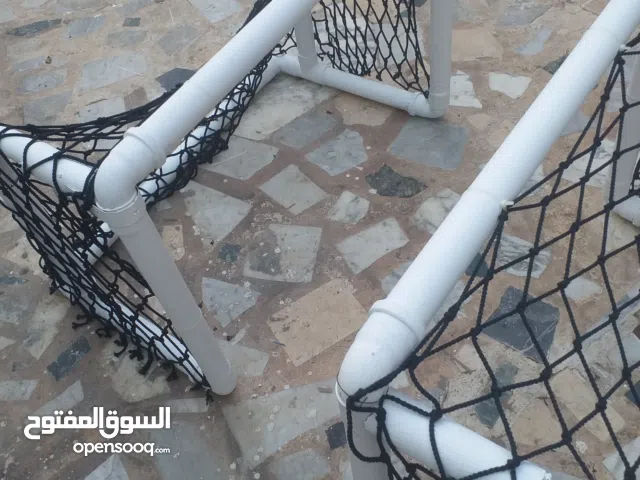 مرمي لكرة القدم حجم صغير مقاس 1متر في 70سم قوائم بلاستيك قوي بالشباك