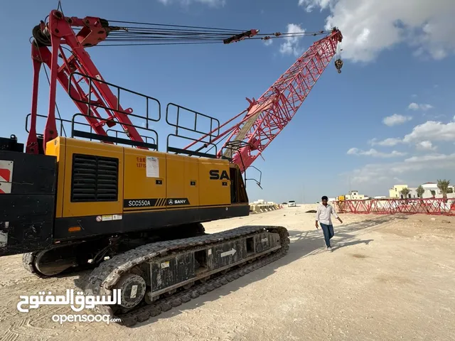 SANY 55 TON CRAWLER CRANE  DUABI  SAUDI ARABIA  رافعة مجنزرة ساني 55 طن