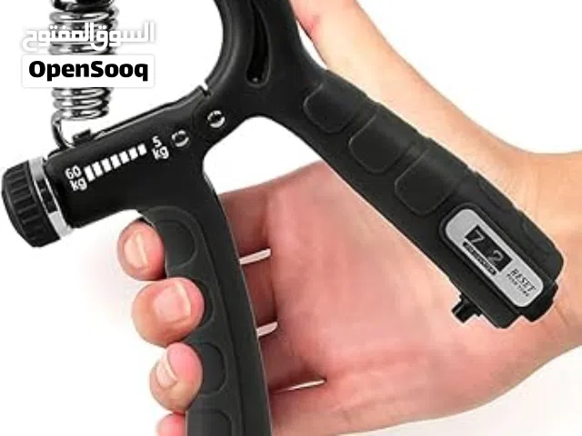 جهاز تقوية قبضة اليد...  يُستخدم للتمارين الرياضية وتقوية عضلات الأصابع والساعد... قابل لتعديل المقا