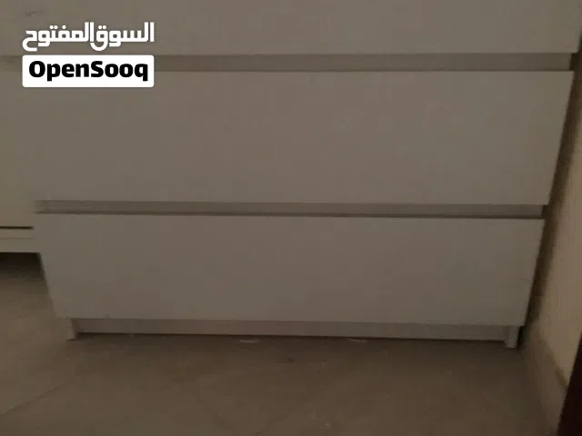 3 items. 1 pce Chest of Drawers. 2 pcs Bedside Tables. Black and White. IKEA. Wooden items.