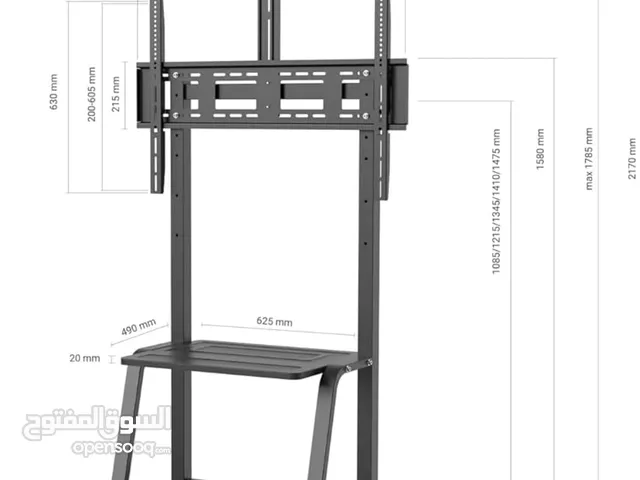 حامل تلفزيون بلوتيك، من 32 إلى 75 بوصة، حتى 50 كجم، أسودBluetek TV Cart Stand, 32 to 75 Inch, Up to