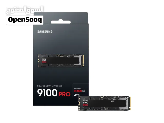 Samsung SSD 9100 PRO 4TB, PCIe 5 M.2 2280, Seq. Speeds Up to 14,800MB/s