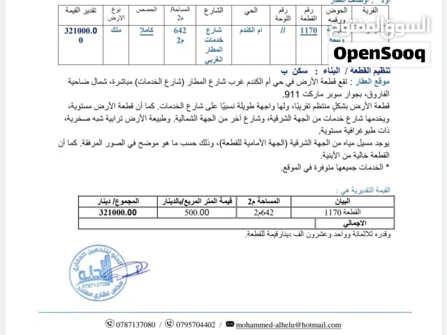 قطعه ارض مميزه جدا جدا