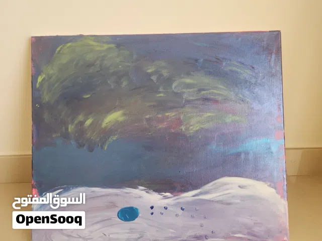 لوحة على شكل قطب في اليل