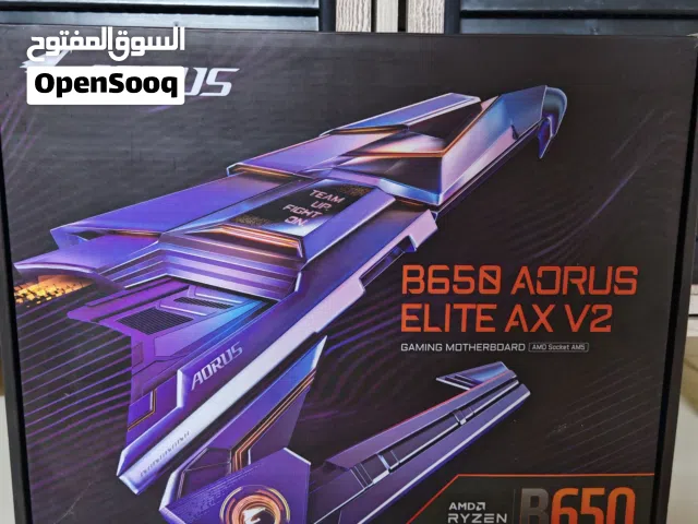 مذربورد b650 لمعالجات amd am5 مع معالج 9600x جدد غير مستعملات