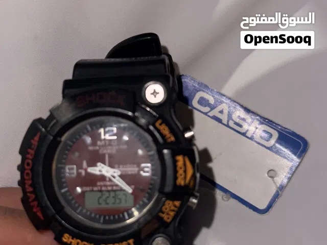 ساعة كاسيو الاصليه جديدة غير مستخدمة طبعا الضمان مخلص