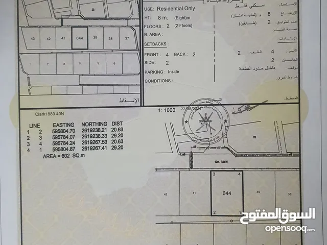 ارض للبيع في بركاء (الهرم)