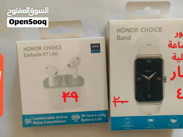 سماعات هنور  honor  x7 lite الأصلية أحدث أصدر  +ساعة هنور honor أحدث إصدار الأصلية