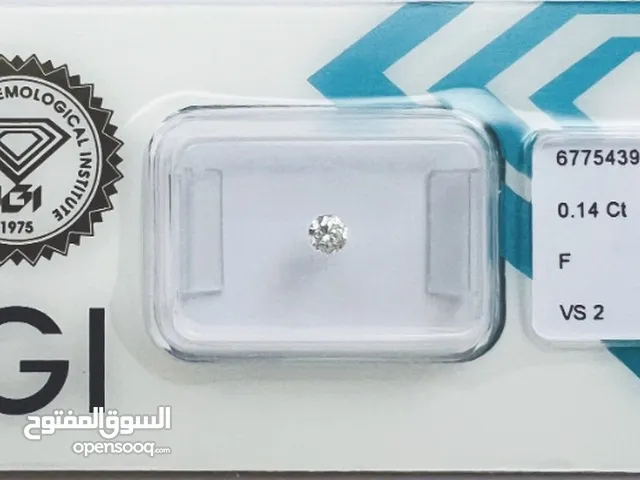 1 pcs Diamond (Natural) - 0.14 ct - Round - F - VS2 - International Gemological Institute (IGI)