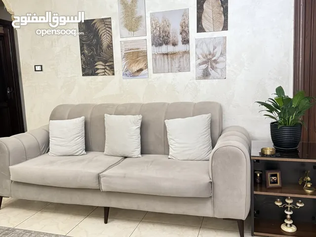 طقم كنب خشب زان  سبعة مقاعد ، إسفنج دانلوب