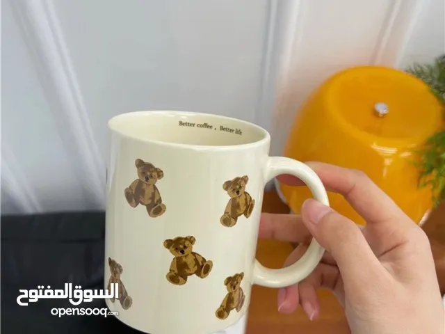 اكواب سيراميك وفخار بجودة عالية حافظة للحرارة مغلفه بكراتينها جديدة ممتازه لاصحاب الكوفيات الناشئة