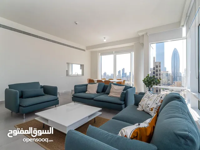 90 m2 2 Bedrooms Apartments for Rent in Kuwait City Dasman