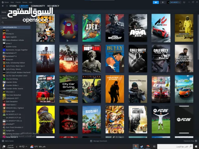 حساب ستيم اسطووري بسعر حرقق عليه كل الالعاب الي ببالك