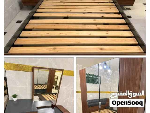 غرفة نوم كاملة جديدة - براند عالي- خشب ممتاز - اللون بني