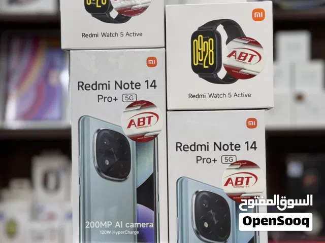 شاومي ردمي نوت 14 برو بلس 12 رام 512 جيجا مع هديه ساعة وتش 5 الجديد كليآ