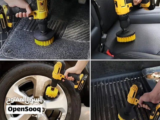 فرش التنظيف الاحترافية القابلة للتركيب على الدريل. قوة الدريل ودقة التنظيف الفاخر