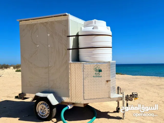 كرفان دورة مياه متنقلة فايبر جلاس 125*150