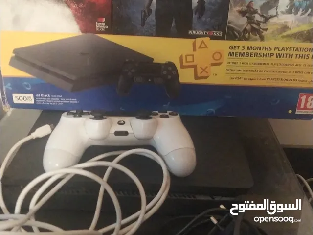 ps4 slim 500gb like new with box and 1 controller and 2 cd for sale