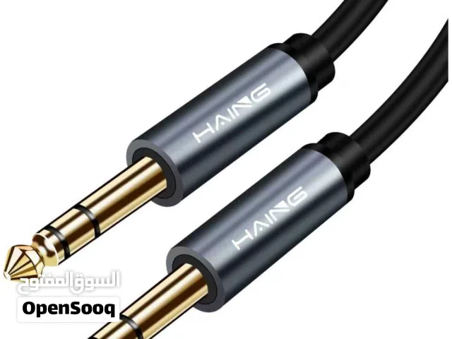 HAING HI-0152-AAC-5M 6.5mm Male to 6.5mm Male Audio Cable كابل صوت من 6.5 مم ذكر إلى 6.5 مم ذكر 5M