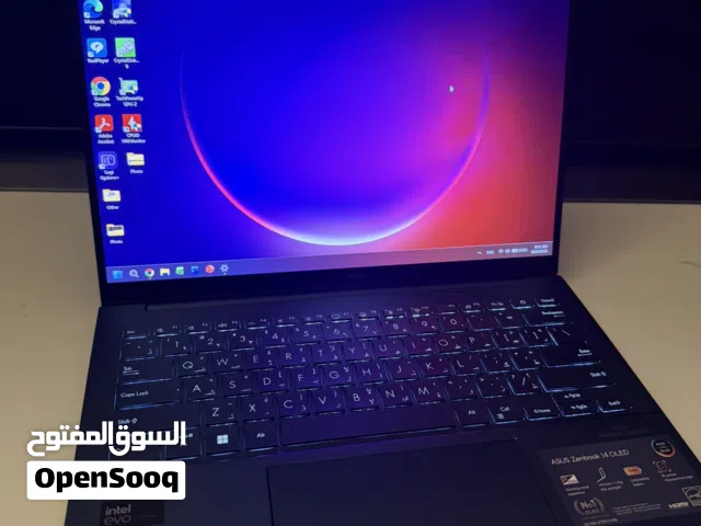 ASUS Zenbook 14 OLED (Ultra 9)  شبه جديد مع ملحقاته واستخدام خفيف