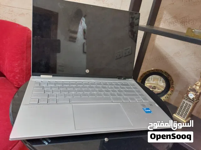 لابتوب hp  لون سكني مستعمل حجم 13 بوصه انش