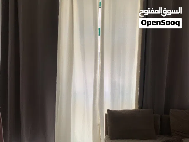 4 pairs of blackout grey and white curtains