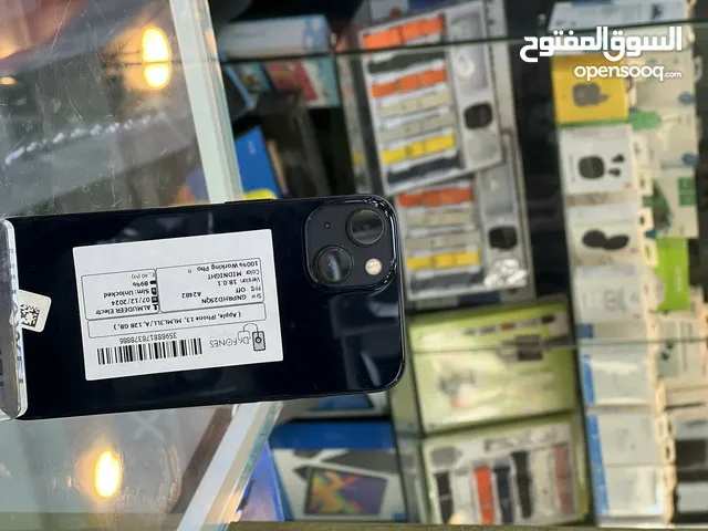 Iphone 13 كفالة شهر وكالة 128G/بطاريه 87 غير مرفوعه