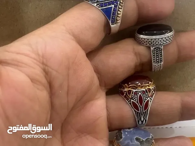 خواتم فضة وعقيق