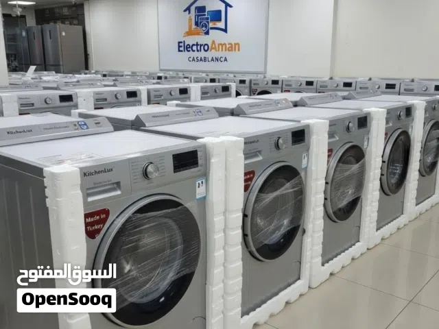 المواصفات الأساسية  النوع: غسالة ملابس أوتوماتيك، تحميل أمامي  الموديل: KitchenLux KXWM07-100