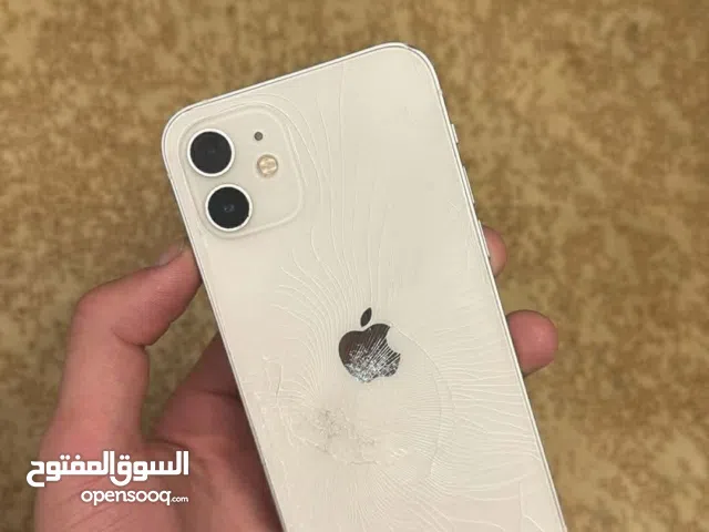 iPhone 12   ايفون 12 لون ابيض مش مغير قطع وكاله