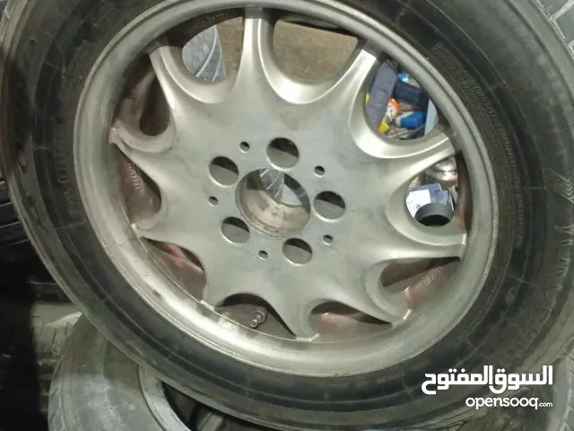 طقمين جنط مرسيدس قياس 15 الاثنين مع الكوشوك